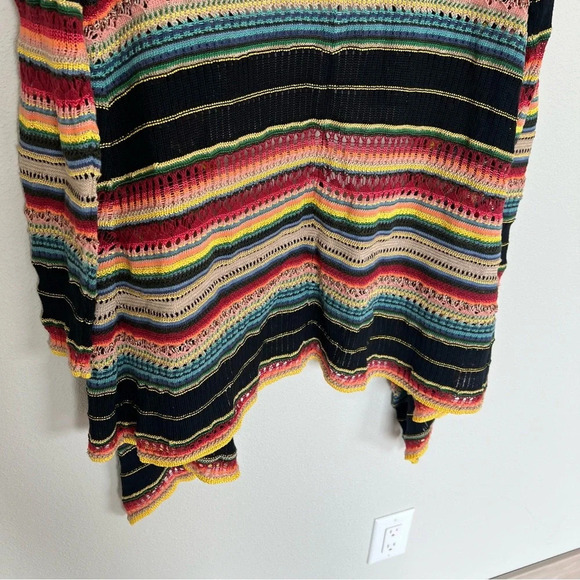 POLO Ralph Lauren Draped Cardigan Sweater Bright Serape Preppy Bohemian Small - Picture 14 of 14